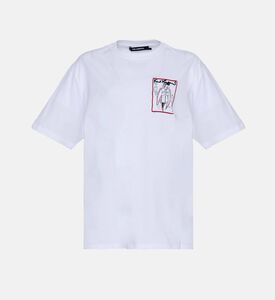 تيشيرت قصير الأكمام بطبعة غرافيكية