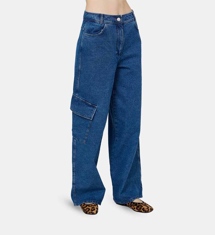 Rejina Pyo Emery Wide-leg Organic Cotton Jeans, Model View