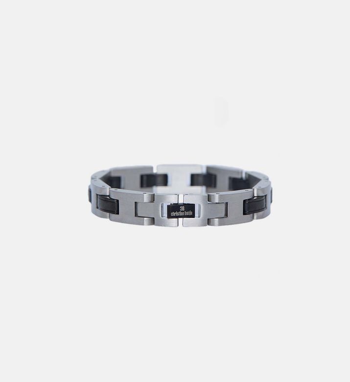 Stainless Steel Black-details Bracelet