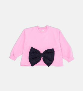 سويت شيرت قطن بتصميم عقدة