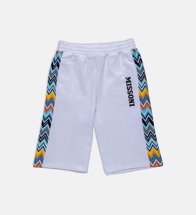 Sides Zigzag Print Shorts
