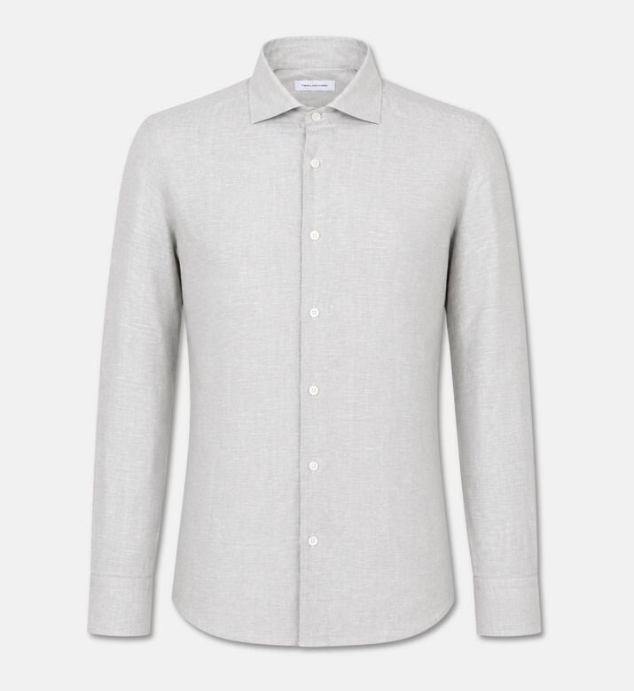 Tagliatore Linen-cotton Long-sleeve Shirt, Packshot View