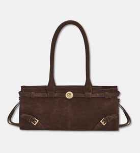 Manc Baby Jane Suede Leather Shoulder Bag, Packshot View