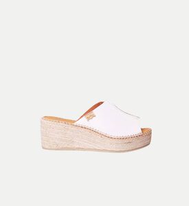 حذاء إسبادريل إيفون جلد بقاعدة عالية