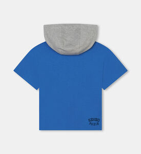 Logo Printed Hooded Organic T-shirt