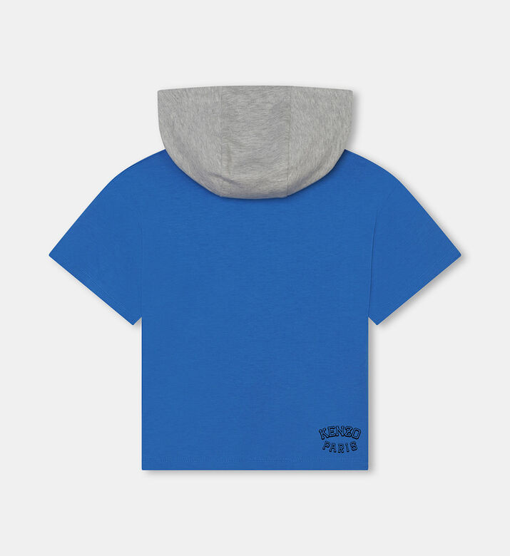 Logo Printed Hooded Organic T-shirt