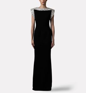 Jean Louis Sabaji Dress Crepe, Model View
