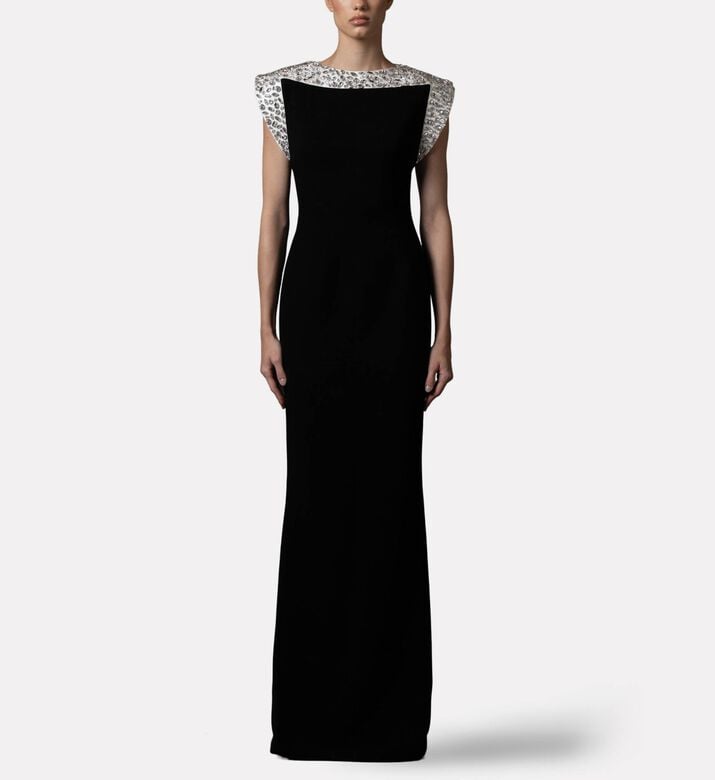 Jean Louis Sabaji Dress Crepe, Model View