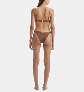 North Knitted Metallic Triangle Bikini