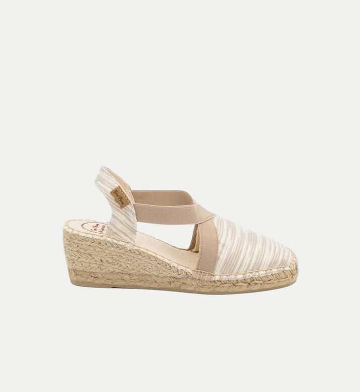 Terra-zr Cotton Blend Mid-wedge Closed-toe Sandal