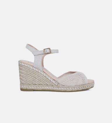 Black Jute Wedge Sandals