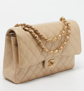 Hermes Preowned Hermes Double Flap Medium Quilted Leather Shoulder Bag, Packshot View
