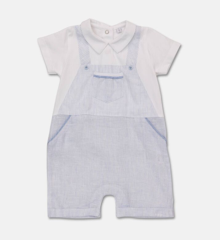 My First Collection Striped Long-sleeve Rompersuit, Packshot View