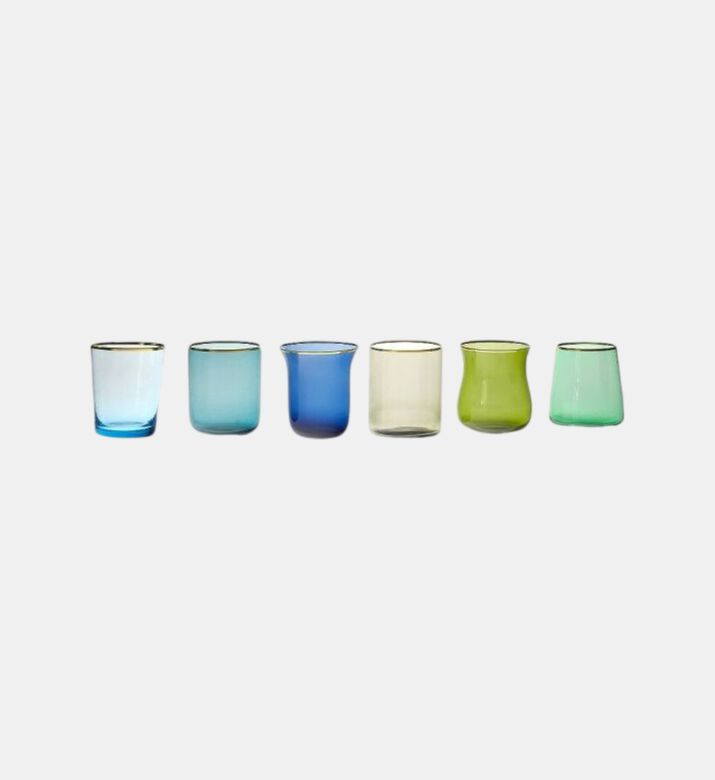 Blue Verde Nuanced -piece Tumblers Set