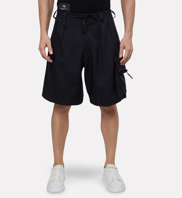 Y-3 Drawstring Closure Slip Pockets Shorts, Model View