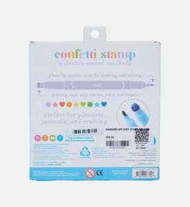 Confetti Stamp -piece Markers Set Confetti Stamp -piece Markers Set