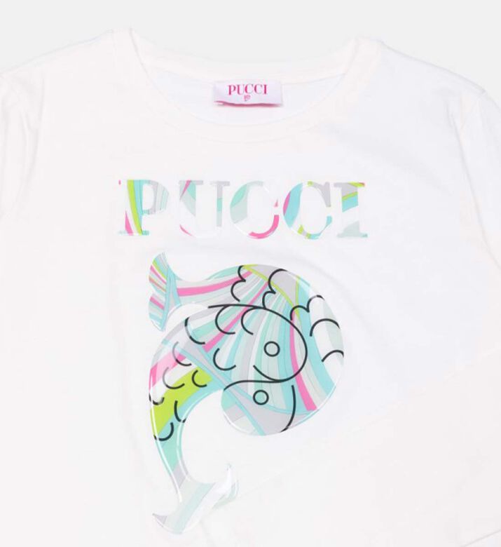 Cotton Colorful Logo-print T-shirt