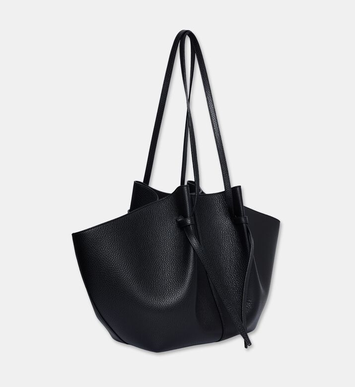 Yuzefi Mochi Suede Large Bag, Black, Packshot View