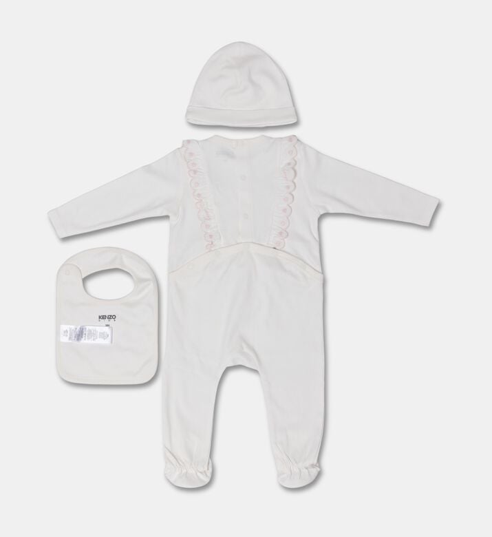 Kenzo Baby Essentials Hat, Bib Sleepsuit Set, Packshot View