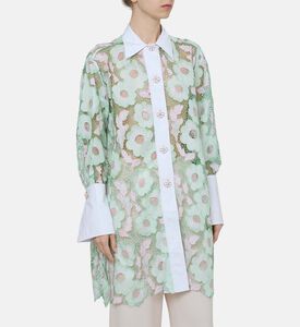 Embroidered Floral Long-sleeve Shirt