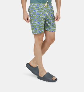 سروال سباحة بارو بطبعة أوراق شجر