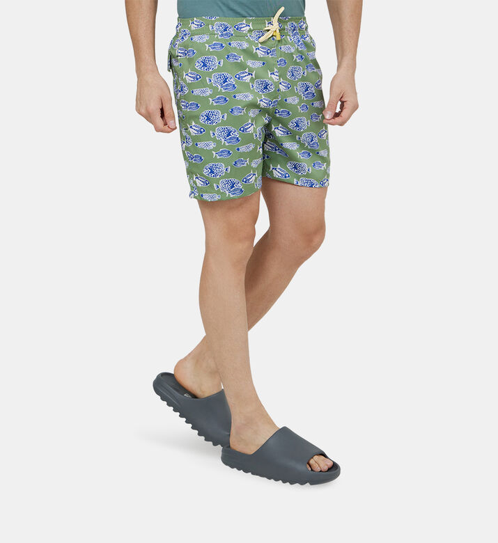 سروال سباحة بارو بطبعة أوراق شجر