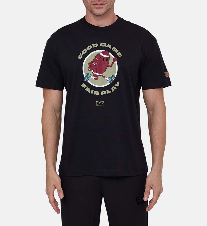 Front-print Crewneck T-shirt Front-print Crewneck T-shirt