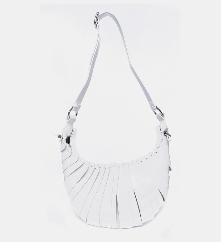 Patent Faux Leather Mini Petal Bag