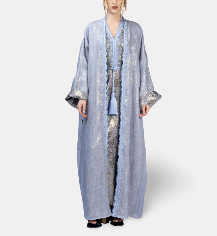 Moonlight Abaya, Lavender, Model View