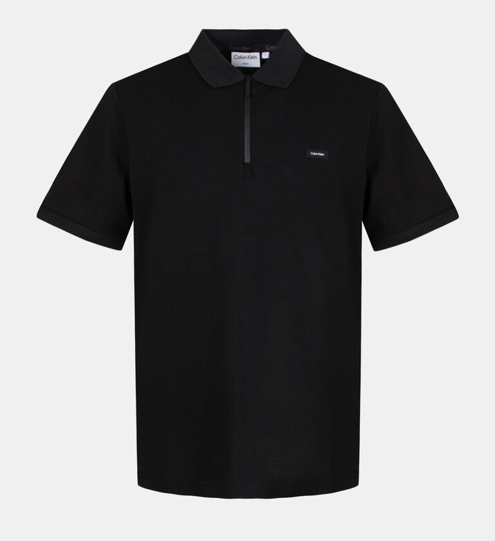 Thermo Tech Logo Collar Zip Polo