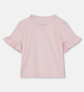 تيشيرت مزين بتطريزات أزهار