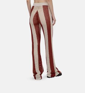 Pia Crochet Striped Pants