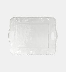 صينية تقديم مستطيلة لؤلؤة