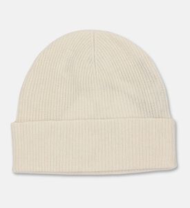 Galeries Lafayette Classic Ribbed Knit Hat, Taupe, Packshot View