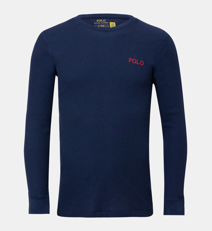 Polo Logo Long-sleeve Sleepwear Shirt