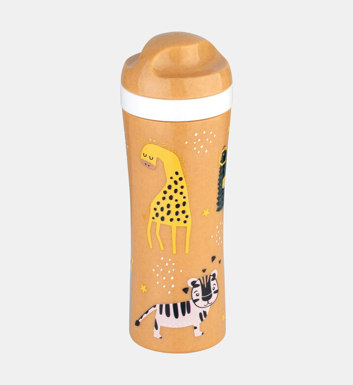 Koziol Geschenk Africa Organic Drinking Bottle, Natural, Zoo, Packshot View