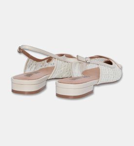 Bibilou Mesh Slingback Flats, Off-white, Eu-41, Packshot View