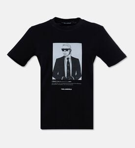 Karl Lagerfeld Contrast Graphic-print Logo T-shirt, Packshot View