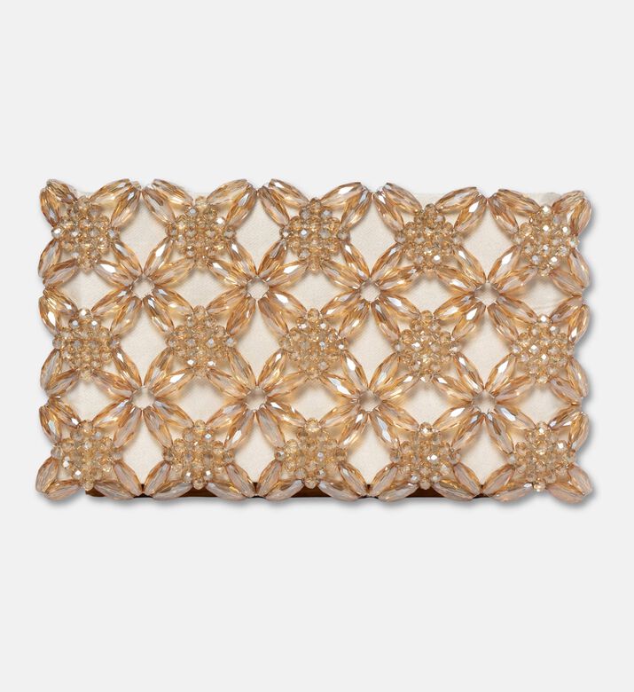 0711 Tbilisi Rhea Rectangular-shaped Clutch, Champagne, Packshot View