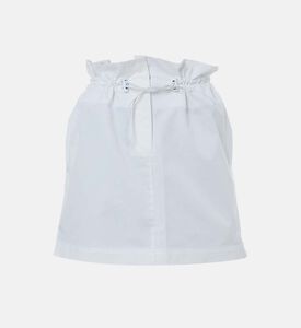 Drawstring Closure Mini Skirt