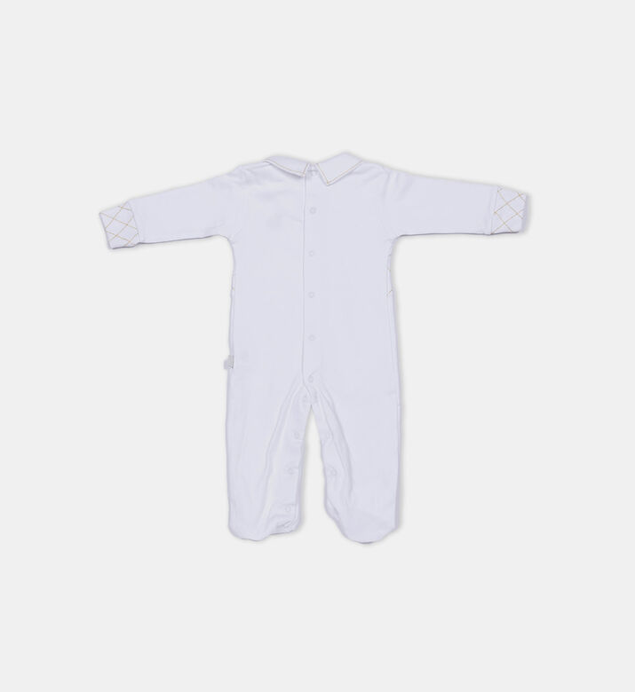 Pima Cotton Checkered Dungaree 4-piece Set
