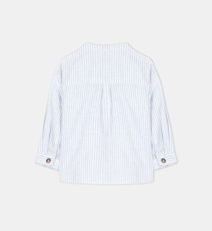 Baby Boy Striped Linen Shirt