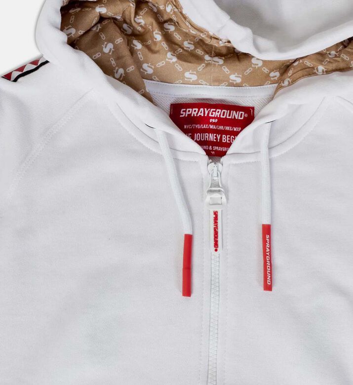 هودي فيلبا بسحاب بتصميم فم قرش