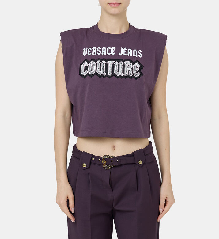 Cotton Sleeveless Crop Top