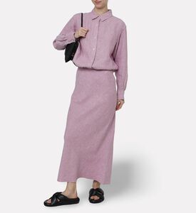 Samsoe Linen-blend Maxi Skirt, Model View