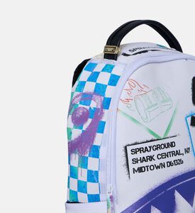 Digital Graffiti Shark Backpack