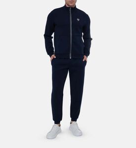 طقم طويل الأكمام بسحاب إغلاق