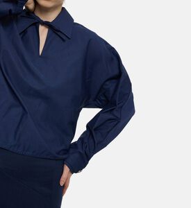 Martan Selin Drawstring Neckline Shirt, Model View
