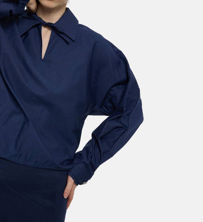 Martan Selin Drawstring Neckline Shirt, Model View