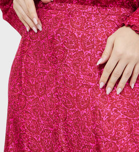 Printed Long Straight Skirt